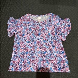 Floral Short Sleeve Top